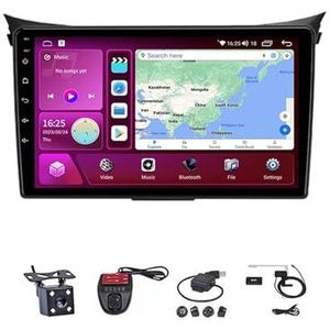 Android Double Din Car Stereo 9 Inch Touchscreen Autoradio Autotoebehoren Multimedia Stuurwielbediening met Navigatie Plug And Play Voor Hyundai I30 Elantra GT 2012-2016(M100S WIFI 1G+16G)