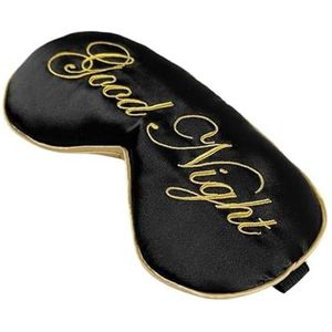 2 stuks slaap zijden masker met verstelbare bandjes voor slapen gezwollen ogen kap schaduw reliëf reizen goede nacht dutten voor slapen (zwart 2)