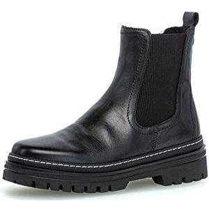 Gabor Chelsea Boots, dameslaarzen, uitneembaar voetbed, zwart, 36 EU