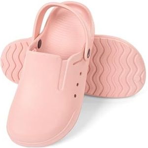 HEYO Clogs voor dames en heren, lichte tuinschoenen, sandalen, uniseks, pantoffels, tuinklompen, roze, 36/37 EU