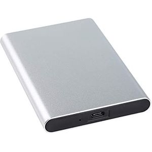 Externe solid state drive SSD 1 TB / 512 GB / 256 GB / 128 GB, USB 3.1 Gen 2 Type-C draagbare mobiele harde schijf, geschikt voor pc-desktop, laptop, Macbook, smart TV (1 TB, Grijs)