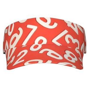 351 Zonneklep Cap Numbers Arts Zonbescherming Hoed Verstelbare Running Hoed Casual Outdoor Hoeden, voor Golf, Vissen, Camping, Zonneklep Cap 703, M