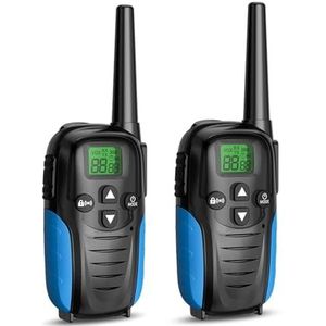 2 Stuks Draagbare Walkie-talkies For Kinderen, Buiten, Tweerichtingsradio, 6 Km Ontvanger, Walkie-talkie, Radio, Speelgoed Duidelijke Stemoverdracht(Blue)