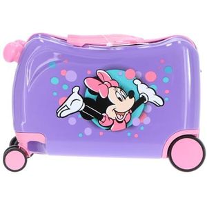 Minnie Mouse Reist - Trolley Ride-on, lila, Harde trolley met zwenkwielen