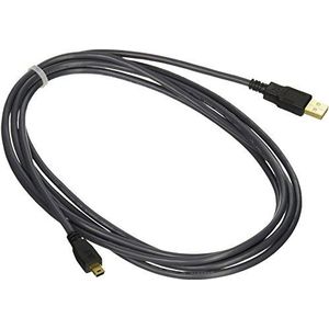 C2G Legrand USB-A-naar-B-kabel, vrouwelijk naar mannelijk USB-kabel, mini-USB-kabel, 3 meter data-overdrachtkabel, zwarte USB-kabel, 1 telling, 13171