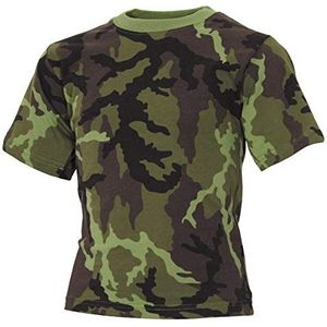 MFH 17011J T-shirt voor kinderen, legercamouflage, M 95 CZ camouflage, XL (158/164)), M 95 Cz Tarn, Eén maat