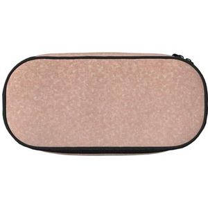 LDTVSFZQ Blush Rose Goud Potlood Pen Case Grote Capaciteit Leuke Potlood Pouch Tas Met Dubbele Rits Draagbare Pen Houder Box Organizer Make-up Tas Voor Vrouwen Mannen, Zwart, Eén maat