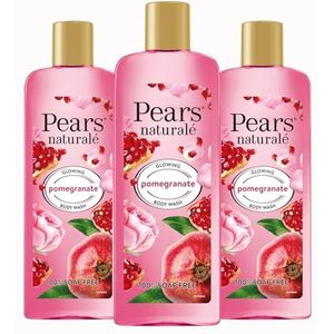 Pears Naturalé Body Wash voor een Stralendere en Glanzende Huid, Hydraterend & Verfrissend - Granaatappel, Verpakking van 3 (3 x 250 ml)