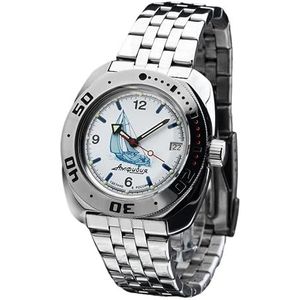 Strela VOSTOK Wostok Amphibian 2416/710615 20 ATM militair duikhorloge 200 m waterdicht automatisch Russisch mechanisch zelfopwindend horloge uit Rusland