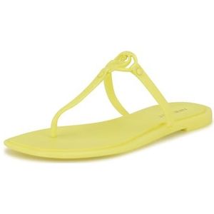 Nine West Dacota platte sandaal voor dames, Neon Groen 330, 35 EU