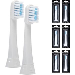 6x Megasonex borstelkoppen plat - medium