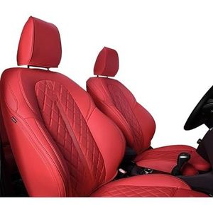 Stoelhoezen Beschermhoezen Aangepast Voor BMW X1 2016-2022 Autostoelhoes Waterdichte Lederen Autobeschermer(Rood,2016)