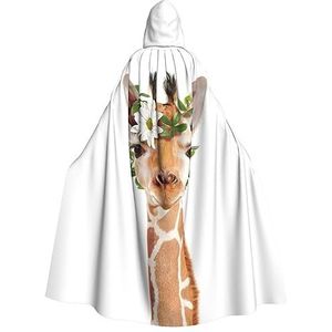 EdWal Halloween kerstmantel, heksenmantel, vampier heksenkostuum, voor Halloween en rollenspel, giraffe