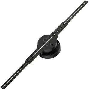 Holografische ventilator 3D-reclamemachine, ondersteuning for slimme speler, video, foto-app uploaden, holografisch licht for bewegwijzering Hoge helderheid(42cm)