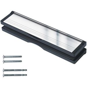 Keypak Brievenbus met mouwen van 30,6 cm - antiklikklep en tochtstopper voor 20-40 mm uPVC, composiet en houten deuren (zwart/satijn geanodiseerd aluminium)