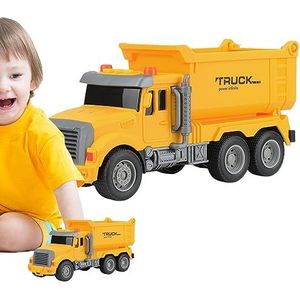 Cementmixer speelgoed,Gesimuleerde geluiden en lichten Bouwvrachtwagenspeelgoed - Bouwspeelgoed voor jongens en meisjes vanaf 3 jaar, betonmixer, constructiespeelgoed