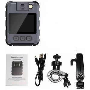 Lichaamscamera 1080P HD Waterdichte minicamera Infrarood Nachtzicht Micro Politie Camcorder Draagbare digitale DVR Beveiliging Body Cam (Size : 32G Card, Color : Without WIFI)