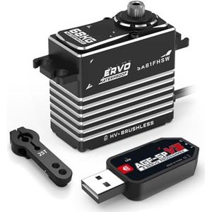 SOEWGAIJI SA81FHSW 68KG Waterdichte Monster Koppel Staal Gear Borstelloze Grote Intelligente Hoogspanning Digitale Servo (Winch Mode Combo 1)