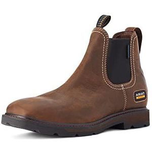 ARIAT Groundbreaker Chelsea werklaarzen (brede vierkante kant, waterdicht), jeans voor heren, marrón, 48.5 EU Ancho