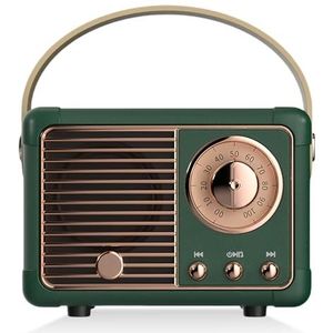 Mini draagbare bluetooth-luidspreker, retro Bluetooth 5.0-luidspreker, radioluidspreker, voor kamer, kantoor, woonkamer, decoratie, cadeau voor tieners