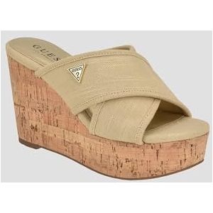 GUESS Damessandalen met sleehak, Goud 710, 36 EU