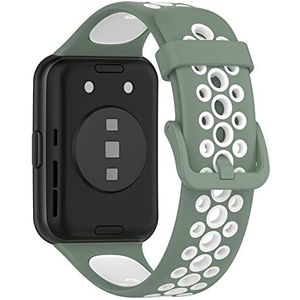 Tyogeephy Bandjes compatibel met Huawei Watch Fit 2, siliconen horlogeband, vervangende sportarmband, compatibel met Huawei Watch Fit 2 polsband, Eén maat