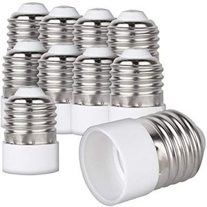 kwmobile - Verloopfitting E27 naar E14 - 10 Stuks - Geschikt voor Spaar, LED- en Halogeenlampen
