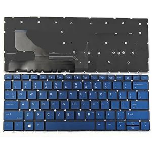 YGUWZ Toetsenbord Compatibel met 13,3 Duimlaptop Model SN9181BL Backlit Blauwe Kleur