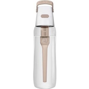 Dafi Solid Fles met vast Filter by Joanna Krupa 700 ml, Filterfles, voor Filtratie van Drinkwater, Zorgt voor Comfortabel Drinken | Ideaal voor in de Sportschool, Op het werk, Op school – Beige