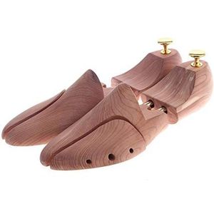 Schoenspanner, schoenspanner, dubbele buis, rood cederhout, verstelbare schoenvormer, herenschoenspanner (kleur: naturel, maat: 41 42) (Color : Natural, Size : 43 44)