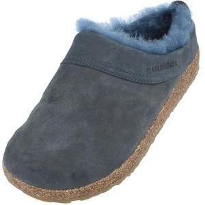 HAFLINGER Snowbird Pantoffels van lamsvacht, blauw, 36 EU