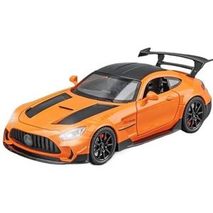 Voor GTR 1/22 Legering Sportwagen Model Diecast Speelgoed Voertuigen Metalen Racewagen Model Simulatie Geluid Gift Collection Model Speelgoedauto (Color : Orange)