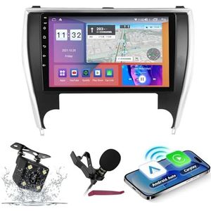 Android 14 Auto Stereo Navi voor T-oyota Camry (2012-2014) 9 ""QLED-scherm Autoradio met draadloze carplay Android Auto GPS-navigatie met BT5.0 HIFI FM 5G-WiFi SWC RDS MIC,M120s