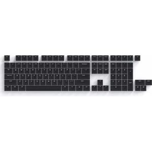 QPSJXN NOGI -profiel ABS -keycaps PEP zeer peri 21 61 87 104 108 mechanische toetsenborden (zwart)