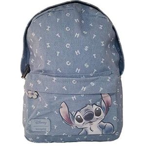 Loungefly Disney Lilo en Stitch Denim Mini Rugzak, Blauw, One Size, Modern