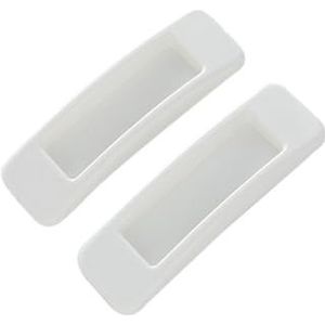 NeaxgeandX Set van 2 Kast Trekt Zelfklevende Lade Handgrepen Vervanging Plastic Meubelkast Dressoir Accessoires Wit