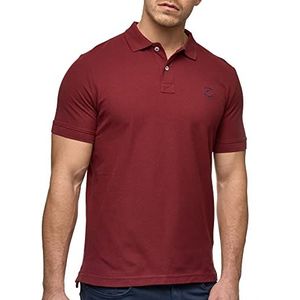 INDICODE Heren Wadim Polo Shirt | Polo shirt van katoen Bordeaux XL