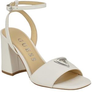 Guess Gelyae sandaal met hak voor dames, Wit 140, 41 EU