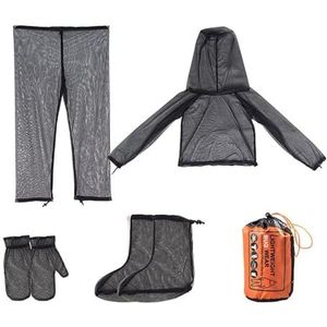 Muggenpak, insectenjack, mesh, capuchonpak, muggenpak, ultralicht mesh, jas met capuchon voor mannen, vrouwen, wandelen, vissen, kamperen