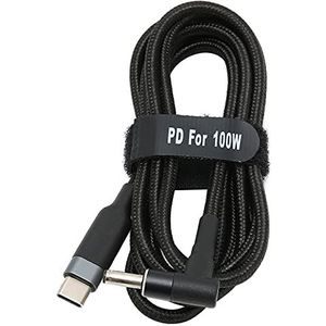 Laptop oplaadsnoer, 100W snel opladen USB C naar DC stekker puur koperdraad kern draagbaar handig duurzaam voor kantoor voor thuis voor op reis(JD0611 (0,5 meter))