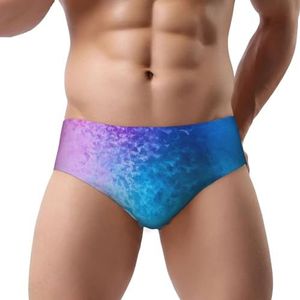 ELSMZXZD Herenslips ondergoed glitter pailletten vlek - rekbare driehoek slip voor heren, zacht, comfortabel en ademend, 3d, S