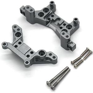 For MJX 16207 16208 16209 16210 H16V3 Afstandsbediening Auto Metalen for en Achter Shock Mount Accessoires(Light Grey)
