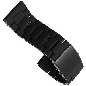 dayeer Rvs Horlogeband Horlogeband Voor Diesel DZ7396 DZ7370 DZ4289 ​​DZ7070 DZ7395 Mannen Polsband Armband (Color : Preto, Size : 28mm)