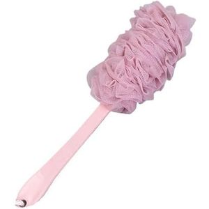 Badsponzen for volwassenen, badspons, mesh poef badspons, schuim Loofah spons (Color : Pink)