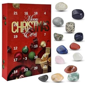 Rock Collection Adventskalender 2023 met 24 edelstenen, aftelkalender voor edelstenen, wetenschappelijk voor meisjes, jongens en liefhebbers van geologie