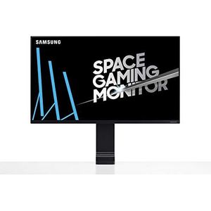 Samsung S32R750QEU pc-monitor Space Monitor, VA-paneel 32 inch, WQHD-resolutie (2560 x 1440), 144 Hz, 4 ms, in hoogte verstelbare voet, zwart