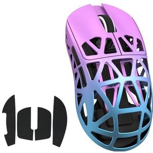 ATTACK SHARK PixArt PAW3950, 8K draadloze muis, 48g superlicht, BT/2.4G/bekabeld, verstelbare DPI 42000, voor Win11/Xbox/PS/Mac - Purple