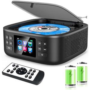 CCHKFEI - Draagbare CD-speler - Bluetooth - Met Radio en Dual Stereo Luidspreker