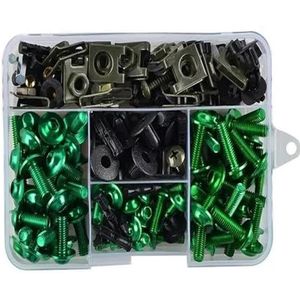 Voor Ducati Most Of Sportbikes Kuipbouten Schroeven Kit Moerclips Motorfiets schroevenset(GROENTE)