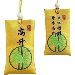 Spiritueel zout met zakje, boeddhistisch spiritueel zout zakje ketting spiritueel zout zakje voor geld, klassieke Chinese talisman, spiritueel zout voor geld, spiritueel zout zakje ketting